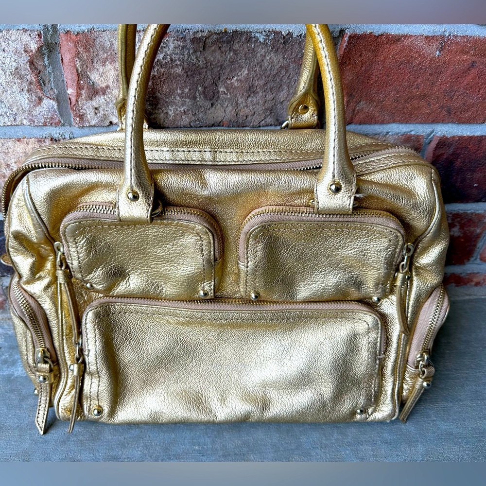 KATE SPADE Gold Leather Handbag